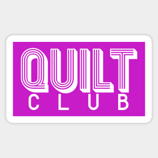 Quilt Club (white) Sticker